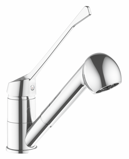 Nuevo monomando de fregadera con ducha extraíble medical de Genebre, para entornos profesionales