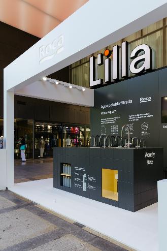 Roca presenta su nueva grifería de agua filtrada para cocina Aquafy en L’ i lla Diagonal con un espacio temporal abierto al público