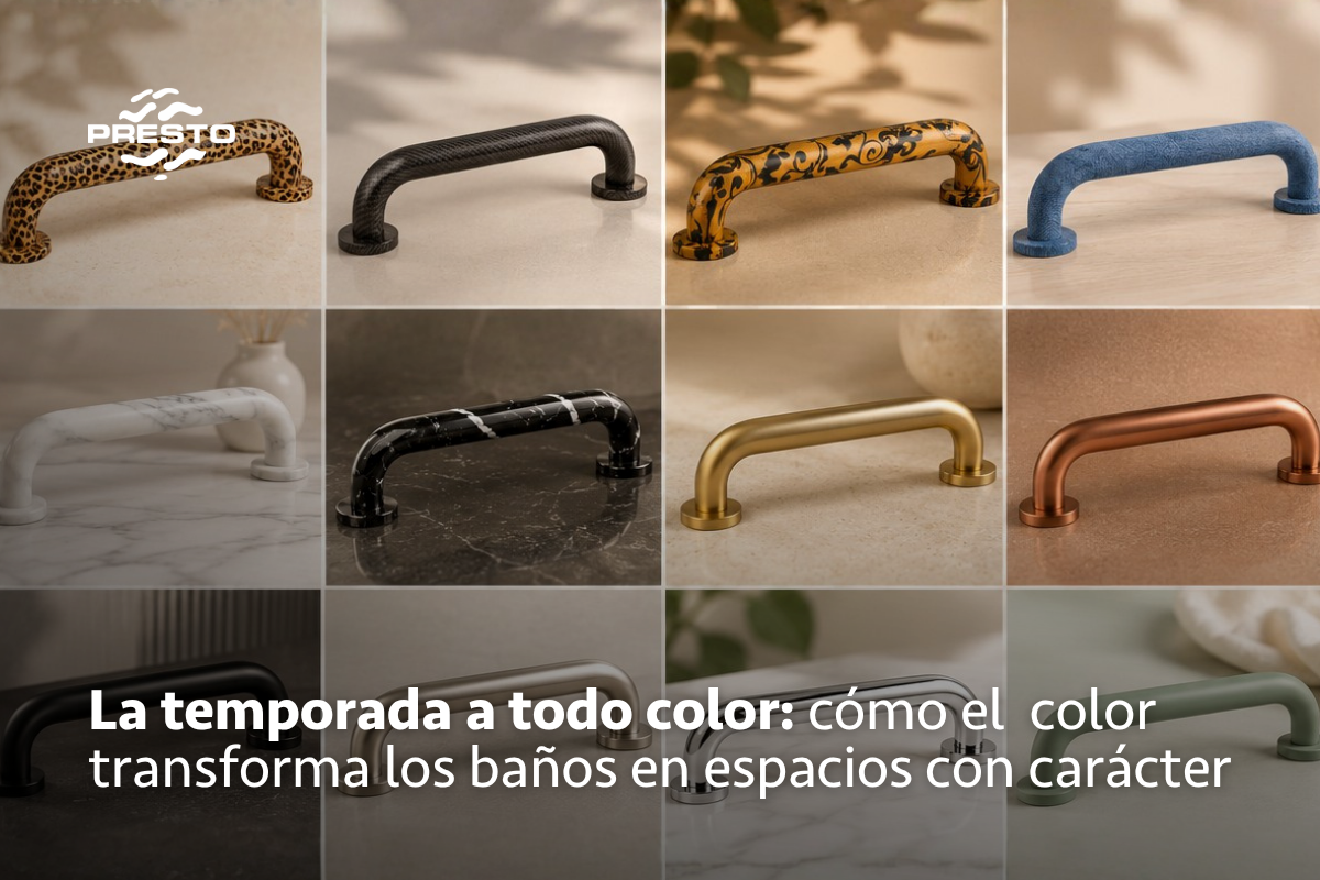 PRESTO; la temporada a todo color: cómo el color transforma los baños en espacios con carácter