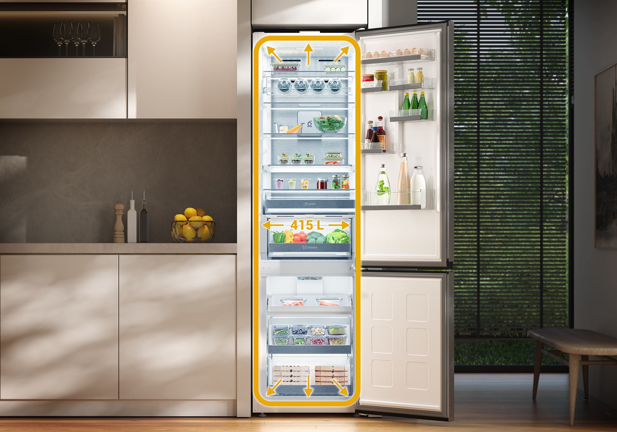 Whirlpool reinventa el espacio en la cocina con frigoríficos que ofrecen más capacidad sin aumentar su tamaño