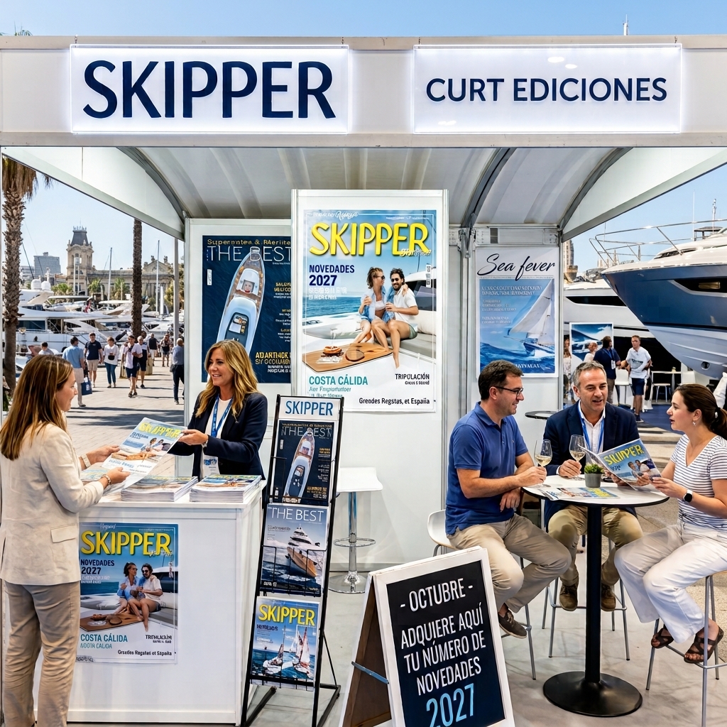 Skipper, del Grupo Curt Ediciones, presente en el Salón Náutico de Barcelona